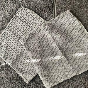Textured Gray Cushion Covers